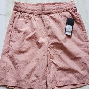 Womens Swim Shorts XS Pink Mesh Pockets Draw Strings
